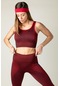 Maraton Active Slimfit Kadın Bisiklet Yaka Kolsuz Spor Siyah Bra 813055-Siyah