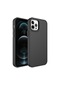 Forzacase İphone 14 Pro Max Uyumlu Rock Serisi Metal Buton Ve Kamera Çerçeveli Sert Silikon Kılıf Siyah