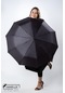 Marlux Siyah Puantiyeli Fiber 10 Telli Tam Otomatik Rüzgara Dayanıklı Şemsiye M24mar718lc - Kadın