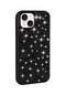 Kilifone - İphone Uyumlu İphone 15 Plus - Kılıf Parlak Taşlı Tasarımlı Silikon Pırlanta Kapak - Siyah