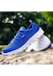 Mavi 35-48 Büyük Boy Ultralight Açık Spor Nefes Örgü Koşu Ayakkabıları Spor Ayakkabı Mavi
