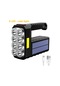Taşınabilir Led El Feneri Solar Şarj Süper Bringht Kamp Işık Lambası Dahili Pil 8led Black 8led Çok Renkli
