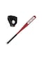 Beyzbol Topları Seti Beyzbol Sopası + Beyzbol + Beyzbol Eldivenleri 25 İnç Alüminyum Alaşım Beyzbol Sopası 10.5 İnç Pvc Beyzbol Eldiveni Gençler İçin Beyzbol Kiti Kırmızı