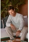 AC&Co / Altınyıldız Classics Standart Fit Normal Kesim Bisiklet Yaka Erkek Sweatshirt Bej