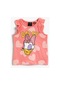 Koton Daisy Duck Lisanslı Baskılı Kolsuz Tişört Pamuklu Pembe Desenli 2smg10129ak 2SMG10129AK2D7