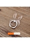 Şeffaf Parmak Yüzük Standı iPhone Uyumlu 13 12 Evrensel Huawei Xiaomi 360 Derece Araba Akıllı Telefon Desteği Tavşan