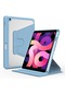 Noktaks - iPad Uyumlu 10.2 8.nesil - Kılıf Dönebilen Ve Stand Olabilen Koruyucu Nayn Tablet Kılıfı - Mavi Açık