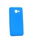 Kilifone - Samsung Uyumlu Galaxy A7 2016 - Kılıf Mat Renkli Esnek Premier Silikon Kapak - Mavi