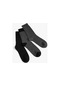 Koton 3'lü Soket Çorap Seti Geometrik Desenli Antrasit 4wam80246aa 4WAM80246AA931