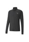 Puma Run Favorite 1/4 Zip Erkek Siyah Dik Yaka Tişört Siyah