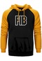 Gta Fbı Text Sarı Renk Reglan Kol Kapşonlu Sweatshirt