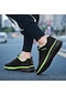 Siyah Yeni Moda Erkek Büyük Beden Ayakkabı Fly-örgü Spor Ayakkabı Koşu Ayakkabısı 35-47