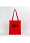 Kiss Logo 2 Kırmızı Gabardin Bez Çanta