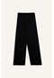 Defacto Wide Leg Gabardin Kumaş Pantolon Cepli Yüksek Bel Geniş Paça F1649ax25spbk81 Siyah