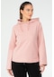 Orkide Regular Pamuklu Kapüşonlu Kadın Sweatshirt Sc1176 Pembe