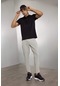 DeFactoFit Dokuma Pantolon Slim Fit Dar Kesim Çift Cepli Fermuarlı Paça C9262AX24AUKH418 Haki