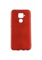 Noktaks - Huawei Uyumlu Huawei Mate 30 Lite - Kılıf Mat Renkli Esnek Premier Silikon Kapak - Kırmızı