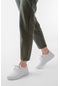 Aska Shoes K-504 Bağcıklı Desenli Günlük Spor Ayakkabı Beyaz