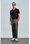 Lufian Erkek Laon Smart Polo T-shirt 111040206 Siyah Siyah
