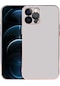 Ekılıf - İphone 12 Pro Max Uyumlu Kılıf Kamera Korumalı Renkli Viyana Kapak - Gümüş
