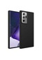 Tecno-Samsung Galaxy Uyumlu Note 20 Ultra - Kılıf Metal Çerçeve Ve Buton Tasarımlı Silikon Luna Kapak - Siyah