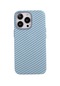 Tecno - İphone Uyumlu İphone 12 Pro Max - Kılıf Karbon Fiber Tasarımlı Karbono Kapak - Mavi