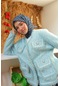 Silk Home Soft Eşarp 73073-06 Füme, Morcivert, Mavi, Turkuaz, Koyu Pudra