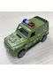 Tcherchi Oyuncak Araba Atalet Düşmeye Dayanıklı Açılabilir Kapı Polis Arabası İtfaiye Aracı Modeli Off-road Küçük Araba Yeşil