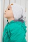 Erkek Bebek Çocuk Melanj Şapka Bere El Yapımı Rahat Cilt Dostu %100 Pamuklu Kaşkorse-7156- Gri