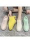 Sarı Tuınanle Kadın Ayakkabı Spor Ayakkabı Düz Ayakkabı Spor Ayakkabı Günlük Hafif Beyaz Ayakkabı