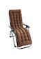 Jms Açık Kahve Uzun Recliner Sandalye Minderi Koltuk Minderi Bahçe Şezlong Mat 125 48 8cm