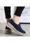 Siyah Kadın Flats Spor Ayakkabı Slip On Flats Deri Süet Bayan Loafer'lar Mokasen Günlük Ayakkabılar Creepers Siyah