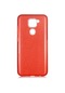 Noktaks - Xiaomi Uyumlu Xiaomi Redmi Note 9 - Kılıf Simli Koruyucu Shining Silikon - Kırmızı