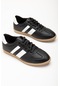 İnce Taban İki Renk Futsal Siyah Kadın Spor Ayakkabı-2905-siyah