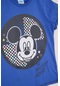 Mickey Mouse Lisanslı Erkek Çocuk Tshırt Mc21781-mavi