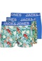 Jack & Jones Logolu Karışık 3'lü Boxer Paketi - Pineapple 12250724 - 1 Victoria Blue