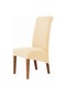 Yüksek Sırt Ve Evrensel Yüksek Elastikiyet Sandalye Örtüsü Jakarlı M Xl Boyutu Apricot M Size 45-58cm Apricot
