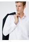 Koton Basic Gömlek Uzun Kollu Klasik Yaka Düğmeli Non Iron Beyaz 4wam60065hw 4WAM60065HW000