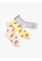Koton Çorap Seti 3'lü Gökkuşağı Desenli Pamuklu Multıcolor 4skg80036aa 4SKG80036AAMIX