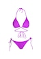 Beria Kadın Çapraz Bağlama Detaylı Üçgen İpli Pembe Bikini Takımı-pembe