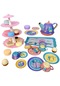 Teneke Oyuncaklar Çay Seti Çay Saati Oyuncak Seti Çocuklar Için Hediye Mutfak 17 Adet Okyanus Set Oyna Pretend