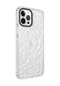Kilifone - İphone Uyumlu İphone 12 Pro Max - Kılıf Koruyucu Prizmatik Görünümlü Buzz Kapak - Beyaz