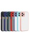 Noktaks - iPhone Uyumlu 11 Pro - Kılıf Arkası Buzlu Renkli Düğmeli Hux Kapak - Lacivert