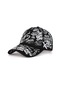 Siyah & Beyaz Yaz Graffiti Güneş Hip Hop Siperlikli Ayarlanabilir Şapka