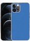 Ekılıf - İphone 12 Pro Max Uyumlu Kılıf Kamera Korumalı Renkli Viyana Kapak - Saks Mavi