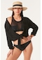 C&city Transparan Body Bikini Takım 3140 Siyah-siyah