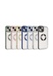 Noktaks - iPhone Uyumlu 14 Plus - Kılıf Kamera Korumalı Tatlı Sert Omega Kapak - Gümüş