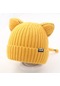 Ikkb Kedi Kulak Şapka Çocuk Sonbahar Ve Kış Batı Tarzı Sıcak Kahve Sarı
