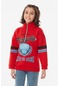 Fulla Moda Baskılı Dik Yaka Unisex Çocuk Sweatshirt Kırmızı 24KCCK5245201387Kırmızı