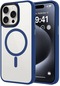 Kilifone - İphone Uyumlu İphone 15 Pro - Kılıf Arkası Mat Kablosuz Şarj Destekli Flet Magsafe Kapak - Midnight